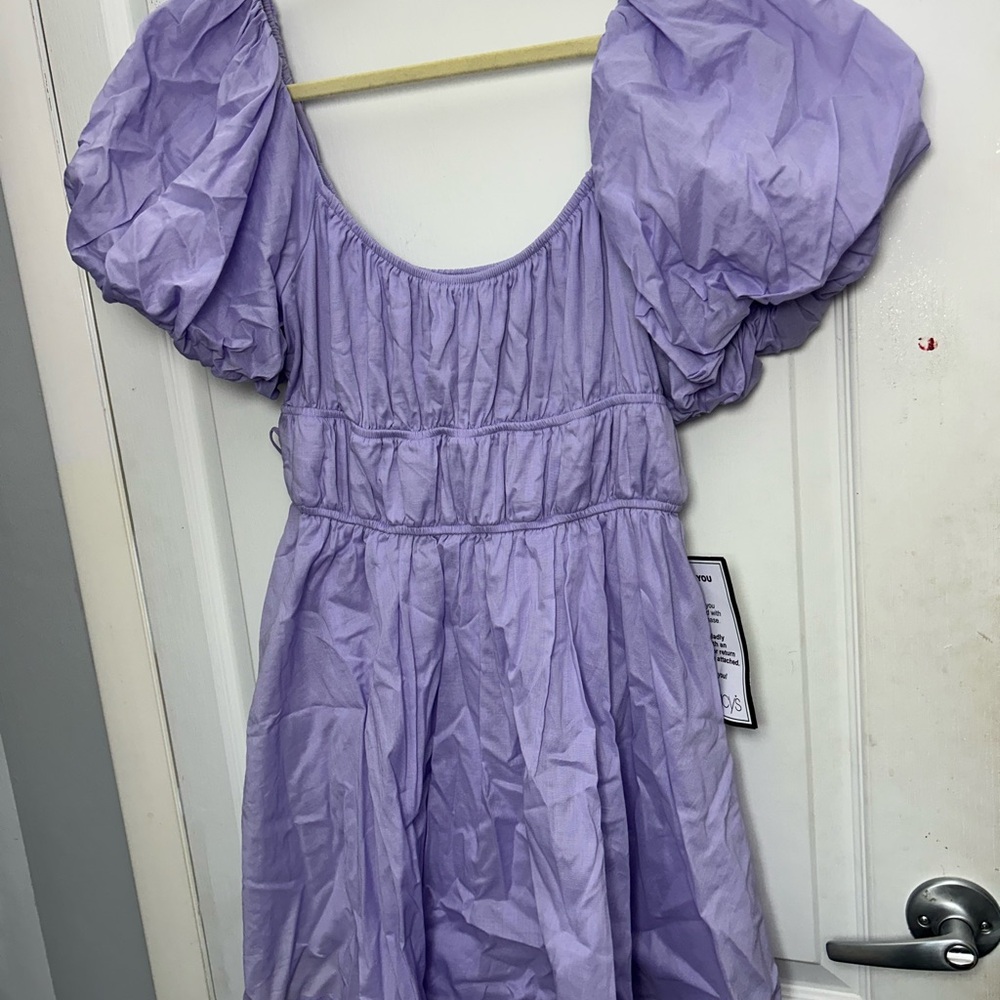 Macy's Lilac Puffer Sleeve Dress 💜